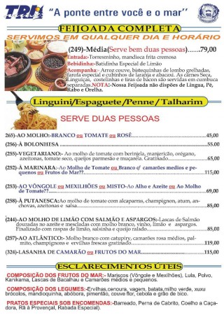 MASSAS E FEIJOADA